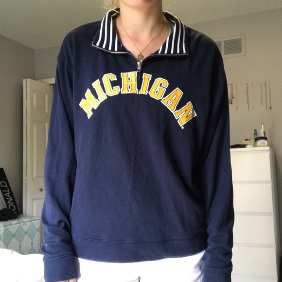 PINK Victoria's Secret Tops - PINK University of Michigan Pullover